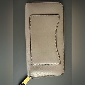 Marc Jacobs Taupe and Gold Leather Accessory